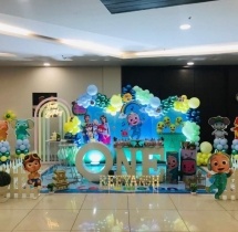 party artists Cocomelon Theme Balloon Decor